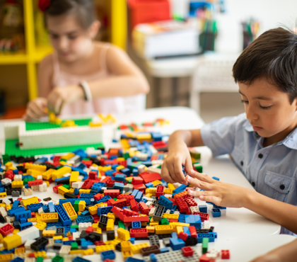 Children Playing With Lego Children Playing With Lego