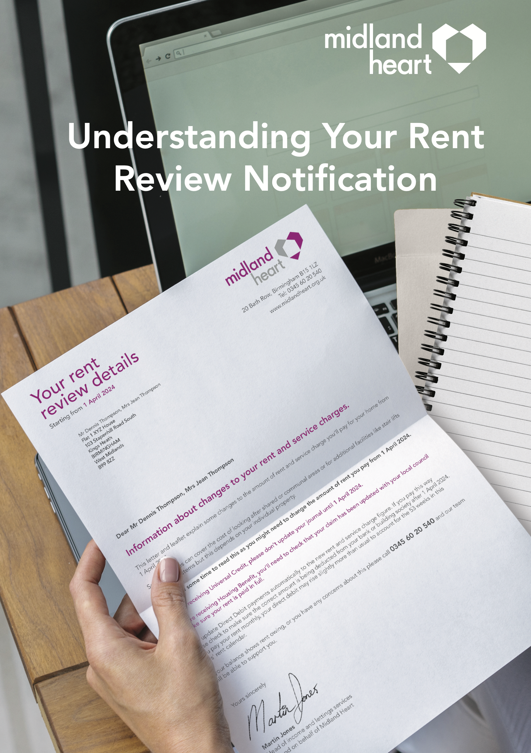 A rent review letter