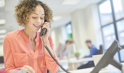 Woman Talking On Phone