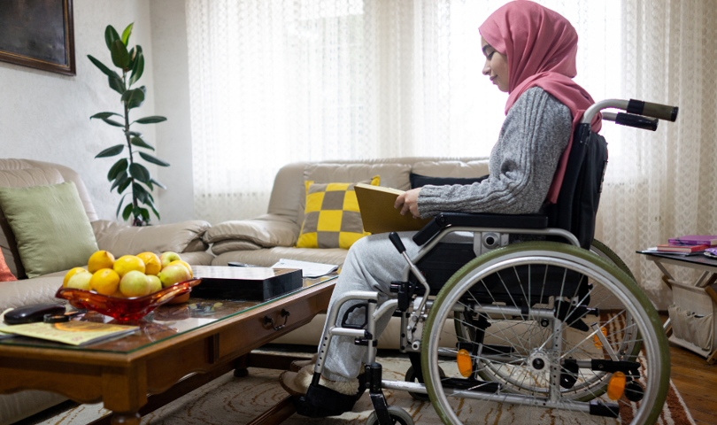 Lady In Wheelchair