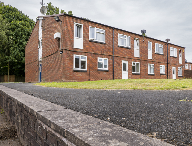A row of homes
