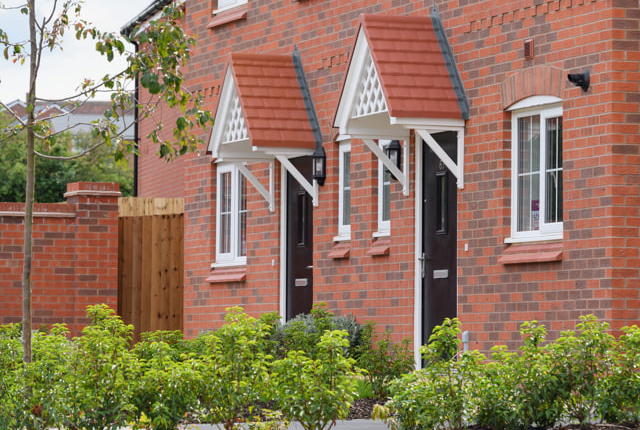 Front of 2 homes at Plough Hill in Nuneaton