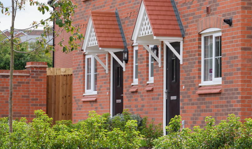 Front of 2 homes at Plough Hill in Nuneaton