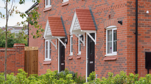 Front of 2 homes at Plough Hill in Nuneaton