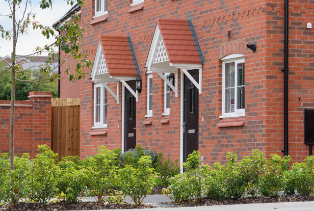 Front of 2 homes at Plough Hill in Nuneaton