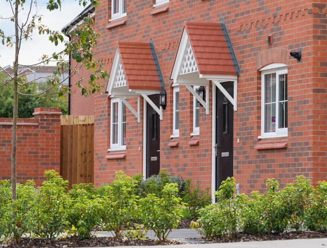 Front of 2 homes at Plough Hill in Nuneaton