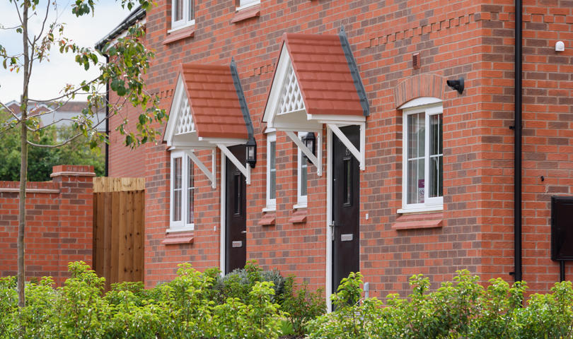 Front of 2 homes at Plough Hill in Nuneaton