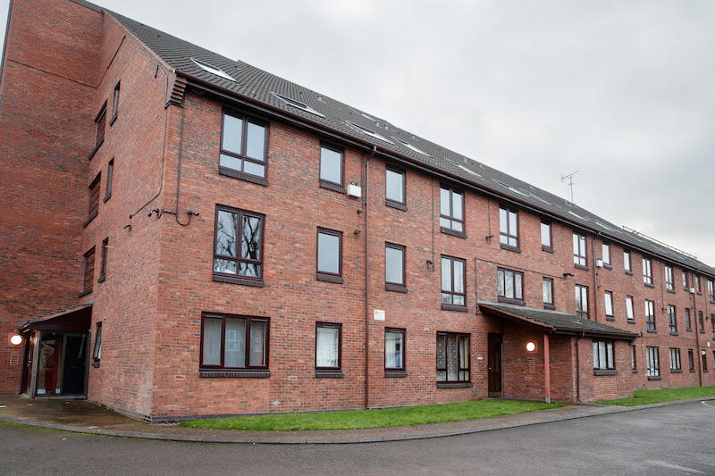 A row of homes at Priory Court