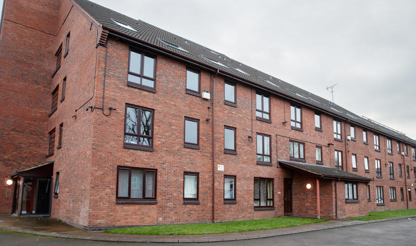A row of homes at Priory Court