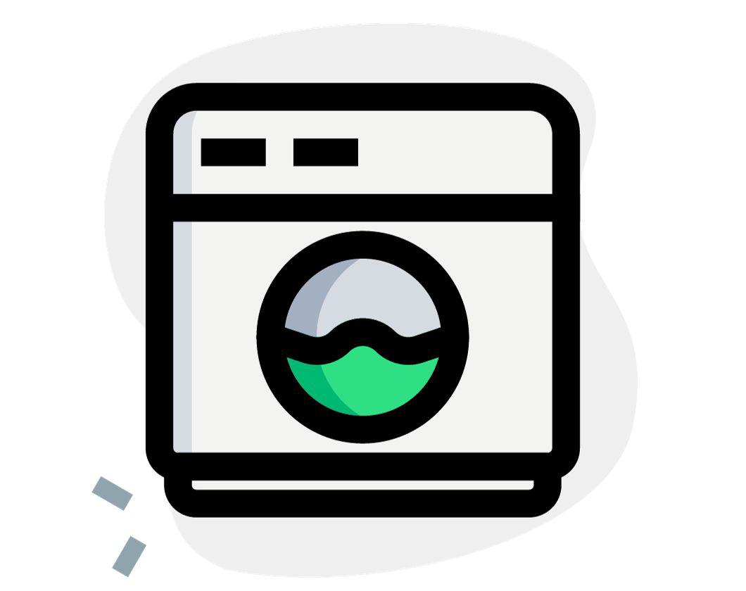 An icon of a washing machine