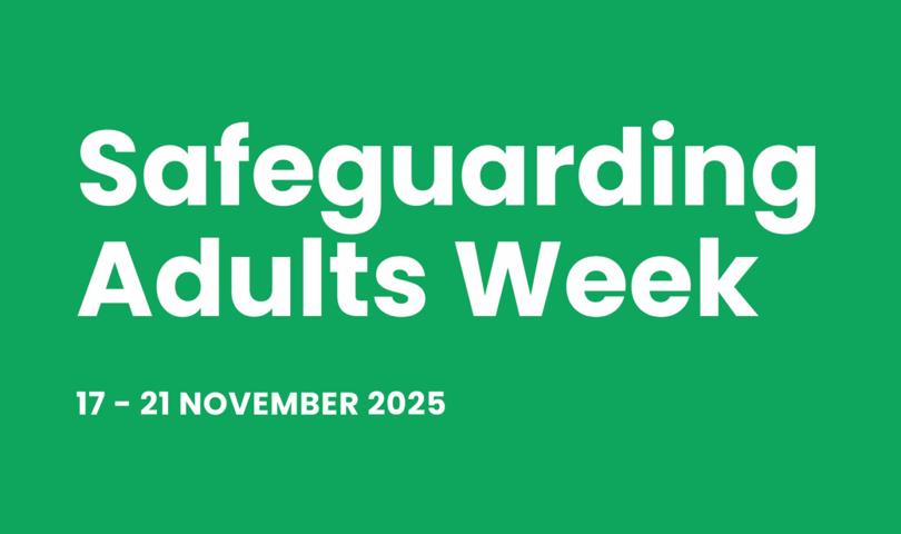 Safeguarding Adults Week Green Logo With White Letters