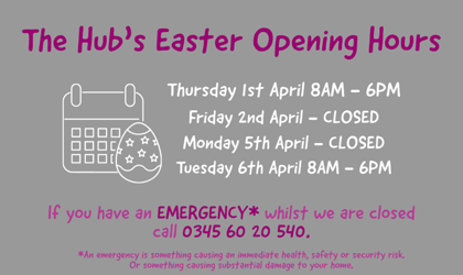 Hub Easter Opening Hours