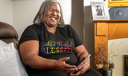 Woman With A Grateful Thankful Blessed T Shirt