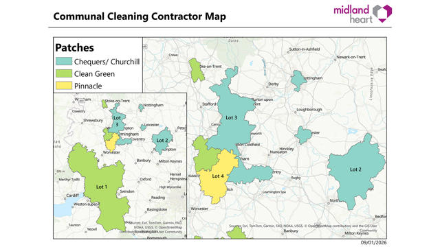 Communal Cleaning Contractor Map