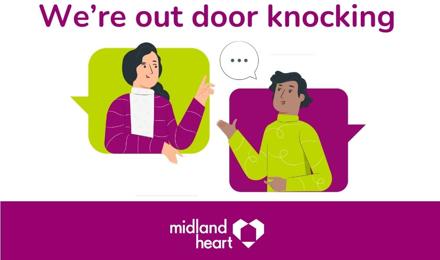 We're Out Door Knocking Graphic