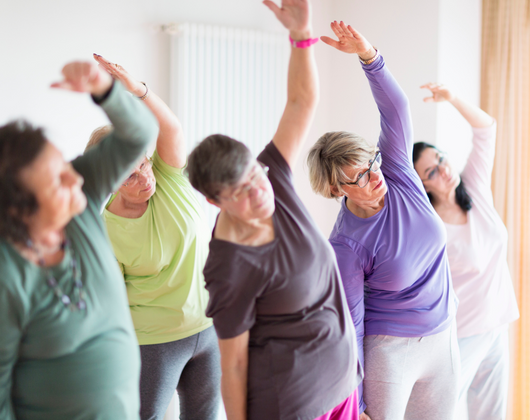 Women working out