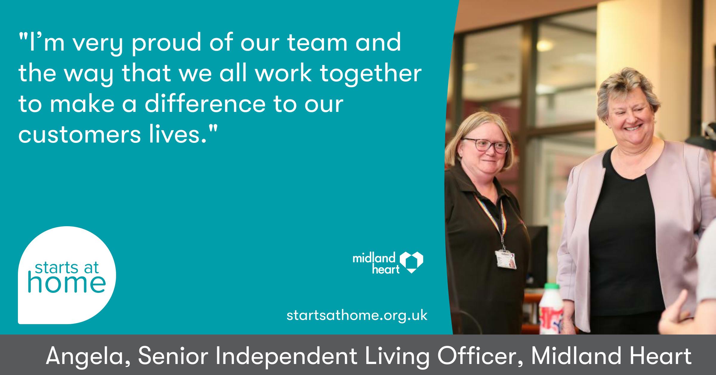 Celebrating Starts at Home day Midland Heart