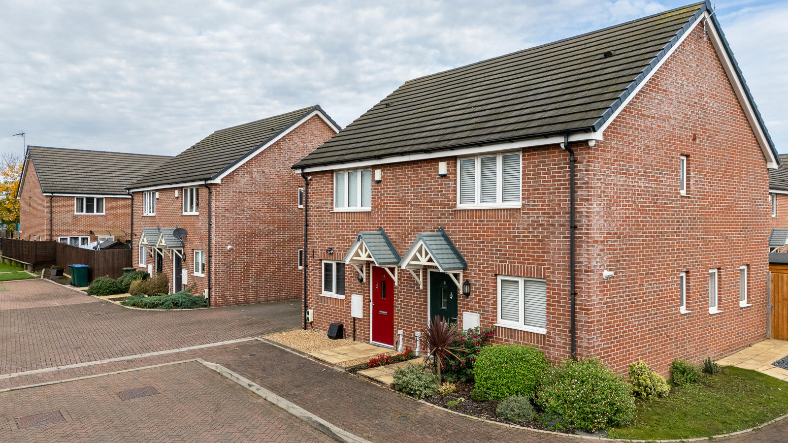 A Row Of Homes At Mercia Gardens