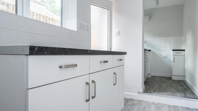 A Kitchen That Has Been Renovated At Fisher St