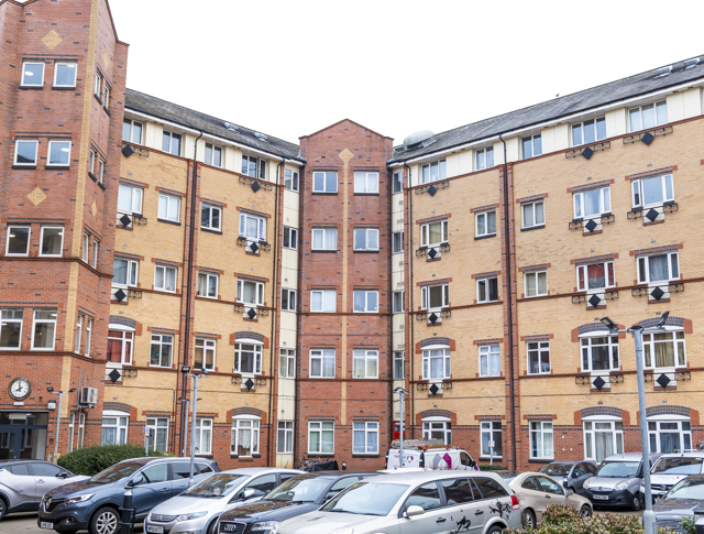 Bismillah Building - car park and view of the back