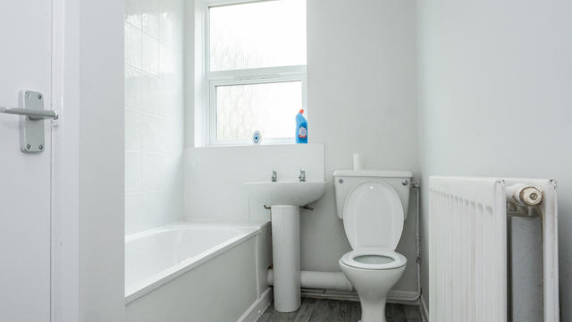 A Bathroom That Has Been Renovated At Fisher St