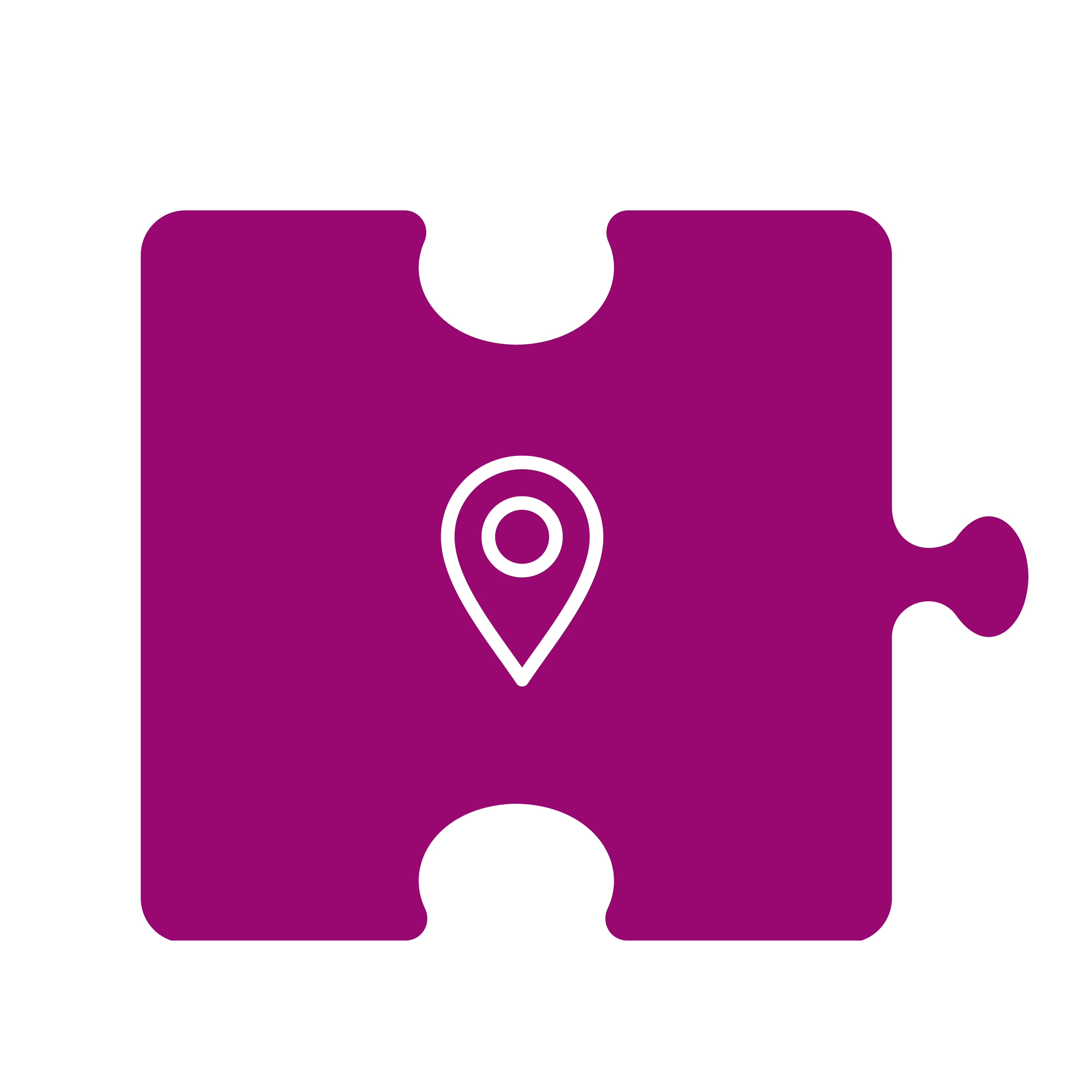 A jigsaw piece with a map icon A jigsaw piece with a map icon